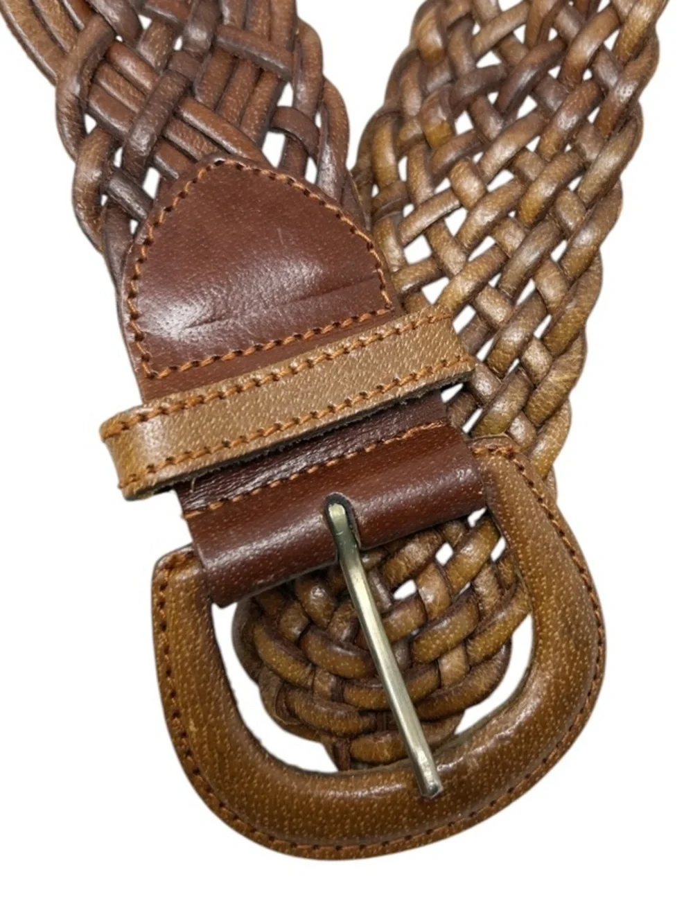 Leather Woven Waist Belt